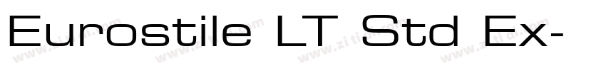Eurostile LT Std Ex字体转换